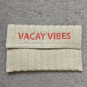 “Vacay Vibes” Vacation Straw Clutch